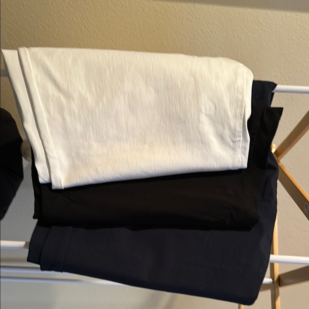 3 pairs of INC White, Navy, and Black Capri/Ankle length pants - Picture 2 of 11
